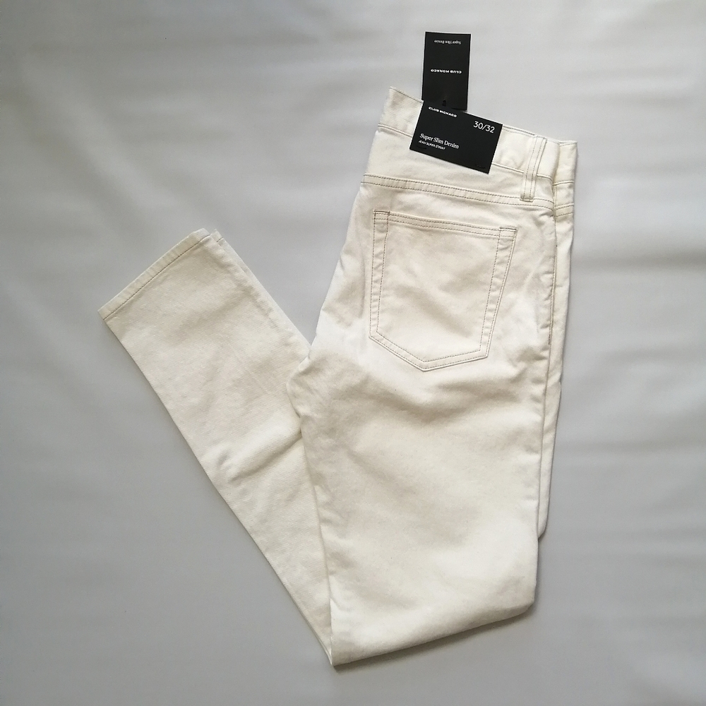 Club Monaco Super Slim Denim 30x32 NWT